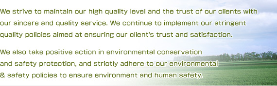 Quality & Environmental Policy