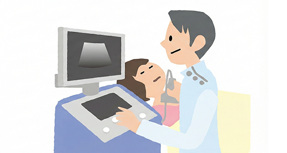 超音波検査は痛みも被爆の心配もありません